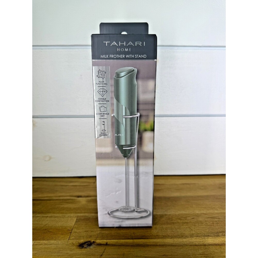 Tahari Home Milk Frother With Stand, New unopened box